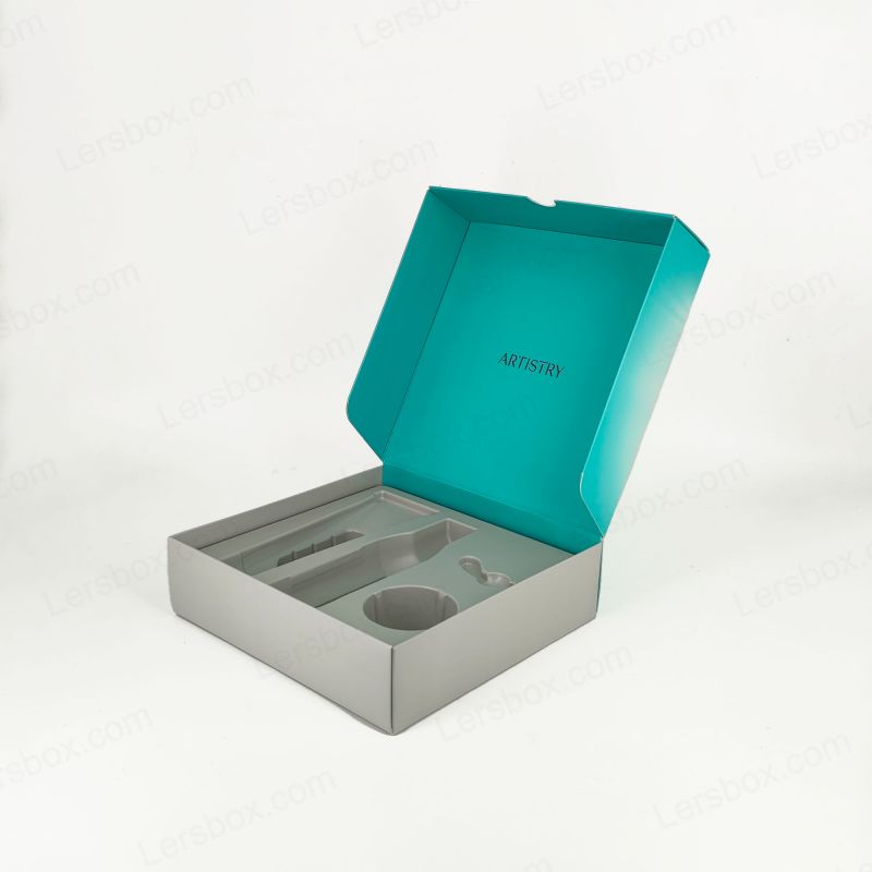 Boscaí Deireadh Páipéar Foldable le haghaidh stórála éifeachtúla agus réitigh phacáistithe táirge stylish PTE003