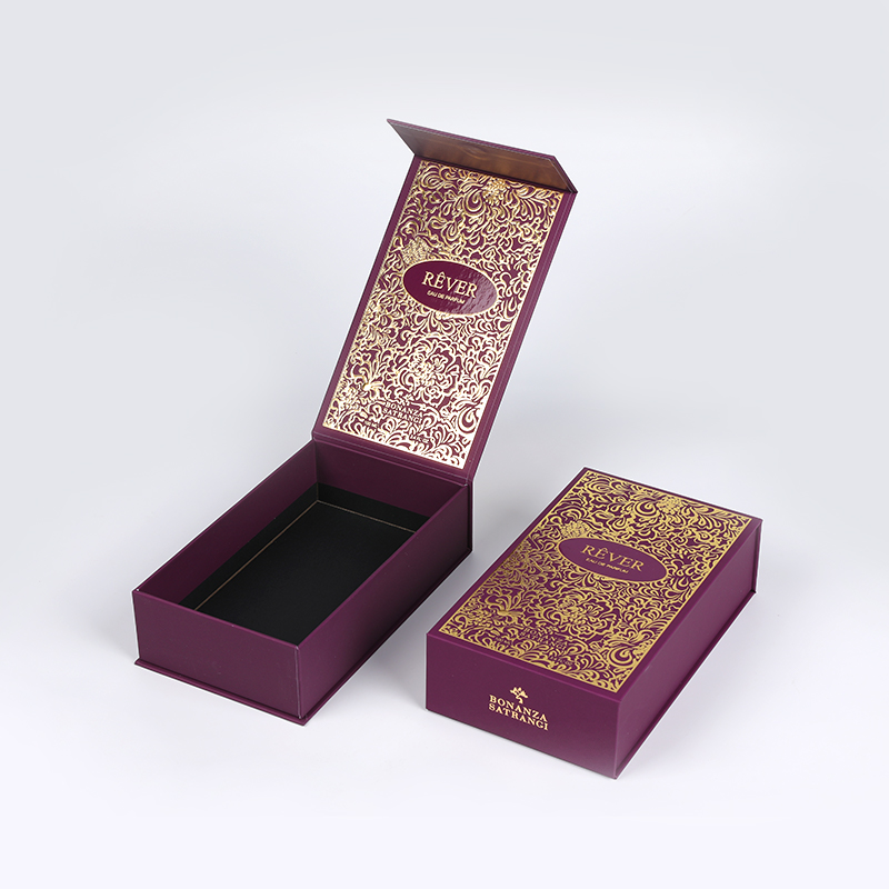 Bosca Cur i Láthair Cumhrán Óir Gaineamh le Eva Flocked Eva Insert